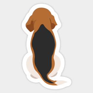 Beagle Back Sticker